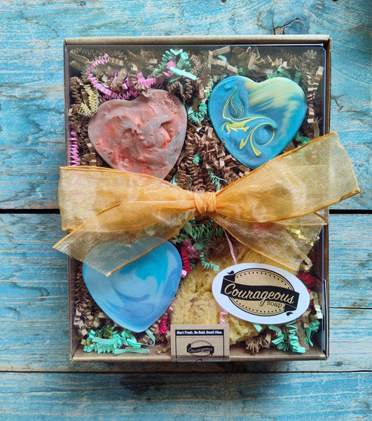 Aroma Art LOVE + Sea Sponge Gift Set